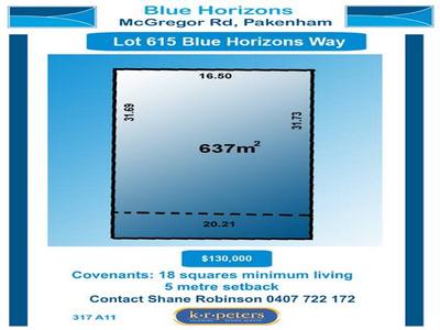 Lot 615 Blue Horizons Way Picture