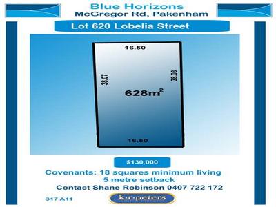 Lot 620 Lobelia Street Picture Lot 620 Lobelia Street Picture