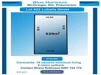 Lot 622 Lobelia Street Picture