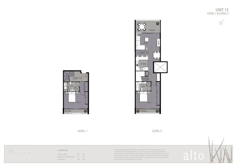 Dual Level Two Bedroom Apartment Picture 3