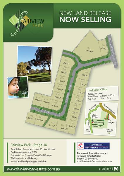NEW LAND RELEASE - FAIRVIEW PARK ESTATE - STAGE 15 & 16 Picture 2