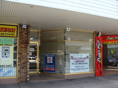 Shop in busy centre Picture