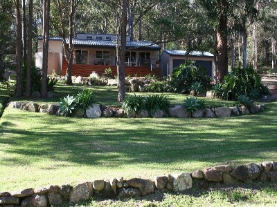 Filtered water views over professional landscaping Picture Filtered water views over professional landscaping Picture