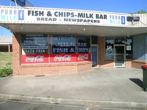 Takeaway Food - Hazelbank Milk Bar/Fish & Chips Plus 3 Bedroom Brick Veneer Residence For Lease Picture 1