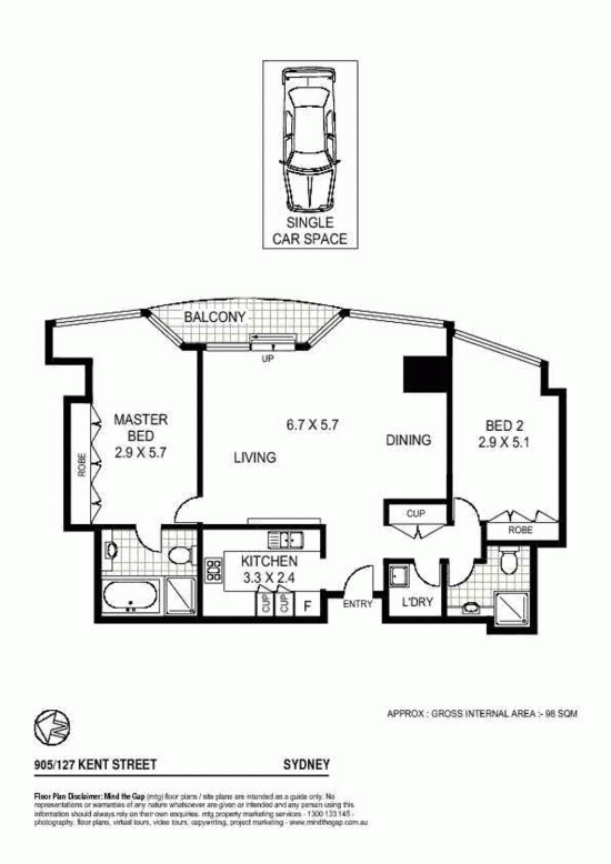 JUST SOLD - HIGHGATE 2 BED with OPERA HOUSE & BRIDGE PANORAMA - JUST SOLD Picture 2