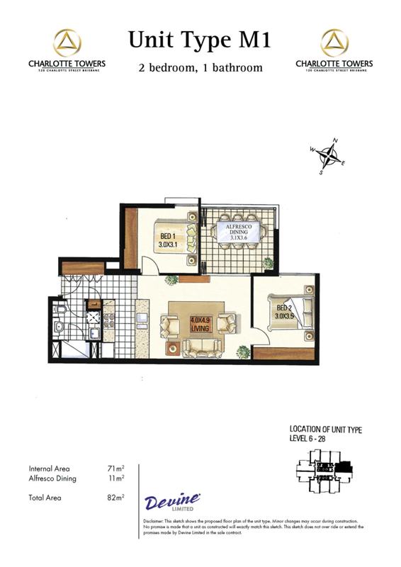 Just listed is this superb 2 bedroom apartment with alfresco dining Picture 3